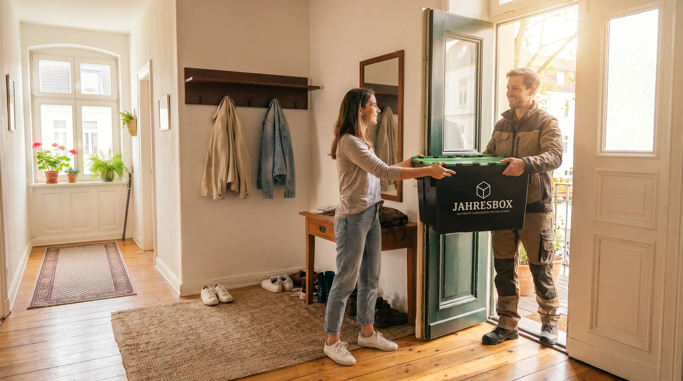 Jahresbox Tausch an der Haustür
